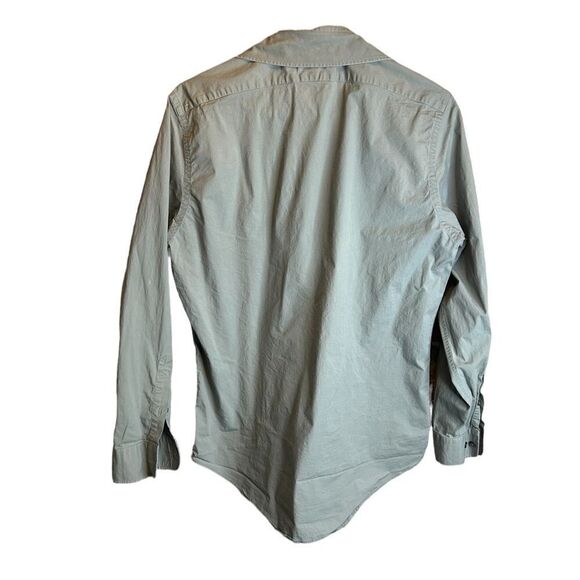 5 for $25🔥Medium Banana Republic Stretch Classic Grey Collared Dress Shirt - Picture 2 of 4